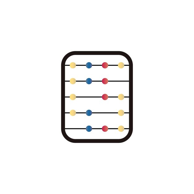 Abacus pictogram vector achtergrond