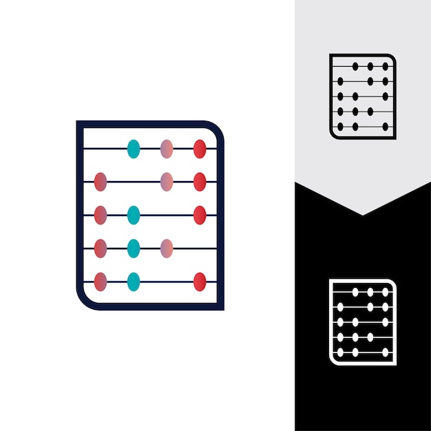 Abacus pictogram vector achtergrond