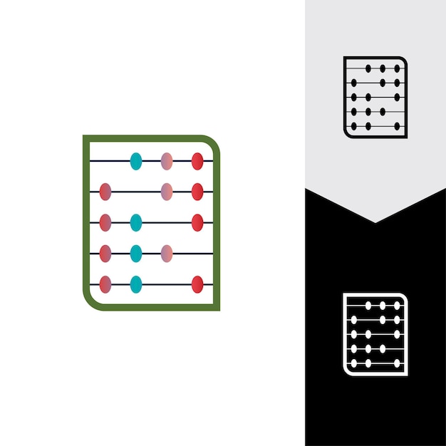 Abacus pictogram vector achtergrond