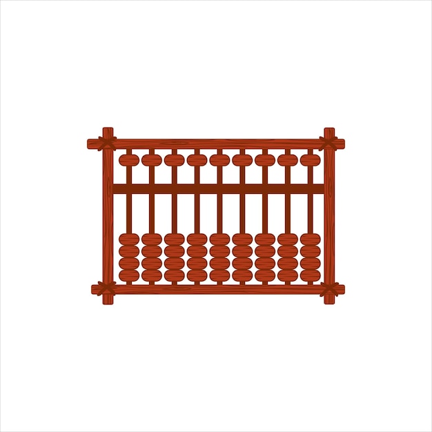 Abacus realistic icon