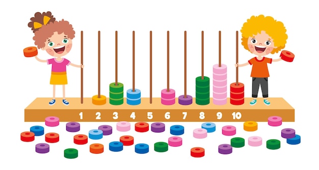 Abacus speelgoed voor kinderen onderwijs