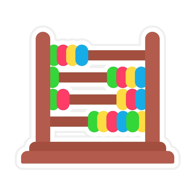 Abacus vector icon can be used for children toys iconset