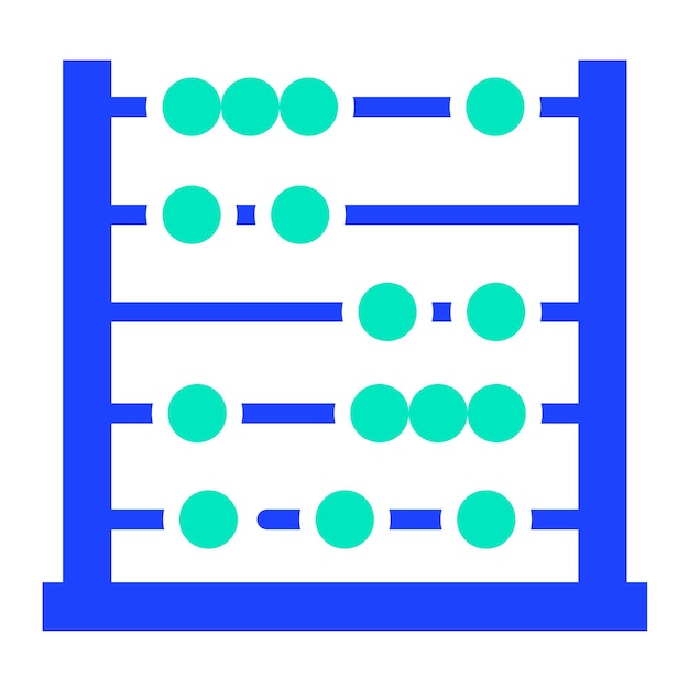 Abacus Vector Icon Design Illustratie