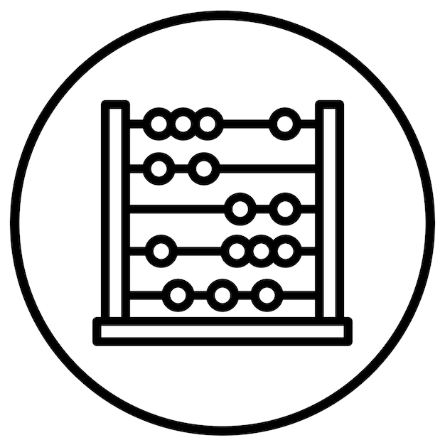 アバカス ベクトル アイコン デザイン イラスト