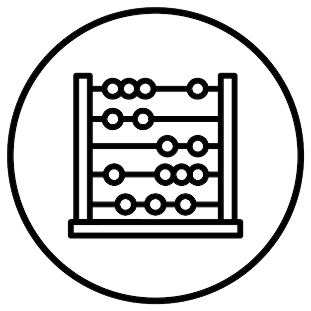 アバカス ベクトル アイコン デザイン イラスト