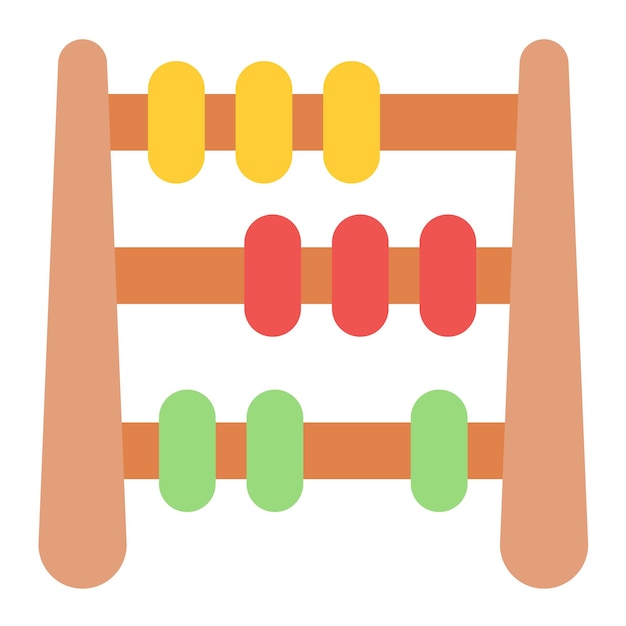 Vector abacus vector illustratie stijl