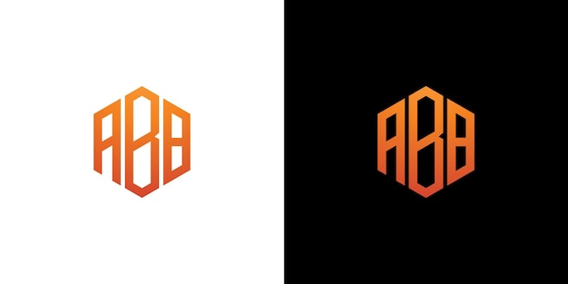 ABB brief Logo ontwerp veelhoek Monogram Vector pictogrammalplaatje