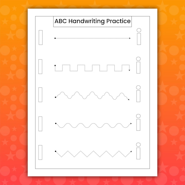 ABC handschriftoefening