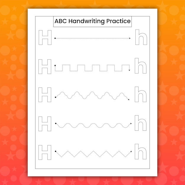 Abc handwriting practice