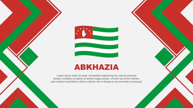Abchazië Vlag Abstract achtergrondontwerp sjabloon Abchazie Onafhankelijkheidsdag Banner Wallpaper Vector Illustratie Abchaziën Banner