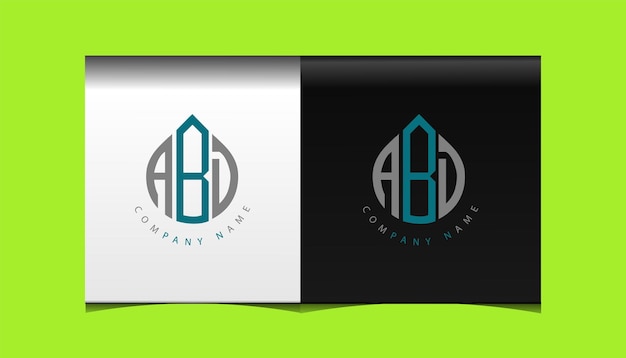 ABD eerste moderne logo ontwerp vector pictogrammalplaatje