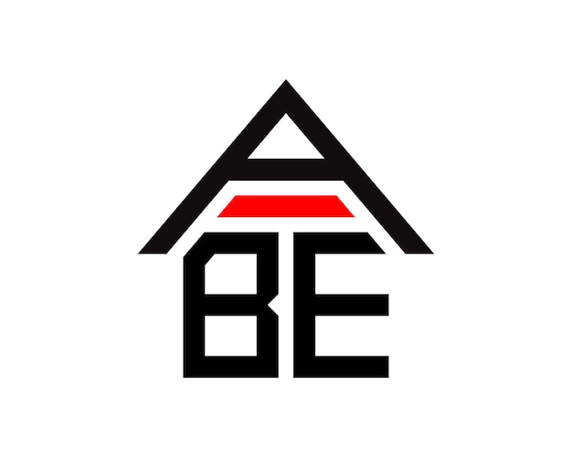 Vector abe letters real estate construction logo design vector