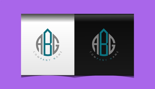 ABG eerste moderne logo ontwerp vector pictogrammalplaatje