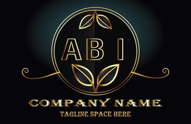 Vector abi letter logo