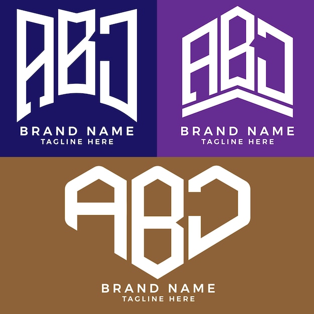 abj letter logo. abj best vector image. abj monogram logo design for entrepreneur and business.