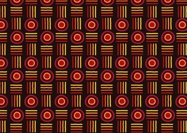 Aboriginal design vector naadloos patroon achtergrond