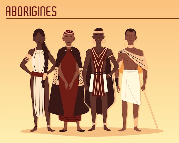 Aborigines tribes members