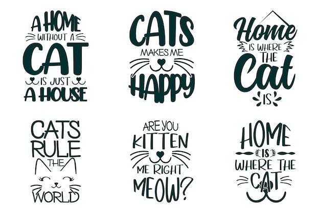 A proposito di gatto tipografia slogan citazioni design per magliette e merchandising