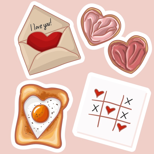 About feelings. valentine's day stickers