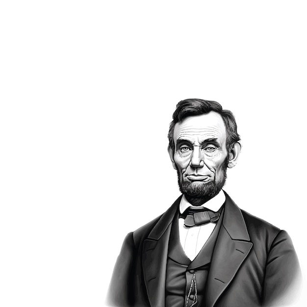 Abraham Lincoln portret vectorillustratie