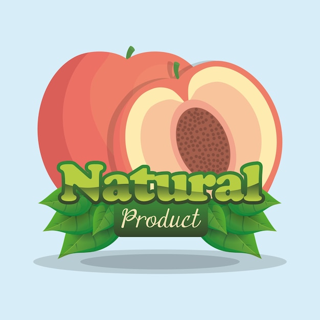 Abrikoos natuurlijk productetiket