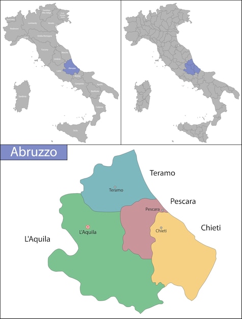 Abruzzo is a region of italy, located in the southern peninsular section of the country