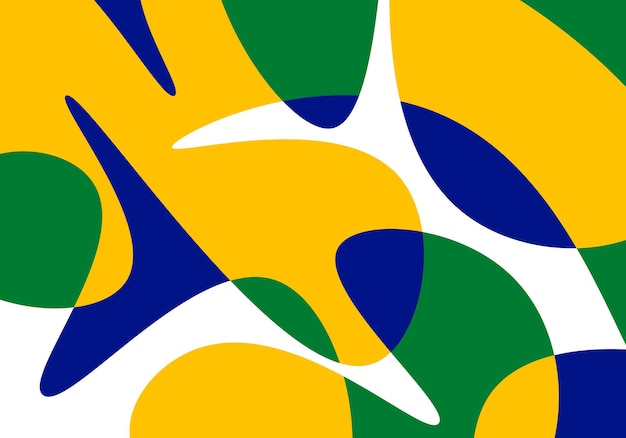 Vettore absract modello ondulato sfondo colorato brasile illustrazione vettoriale