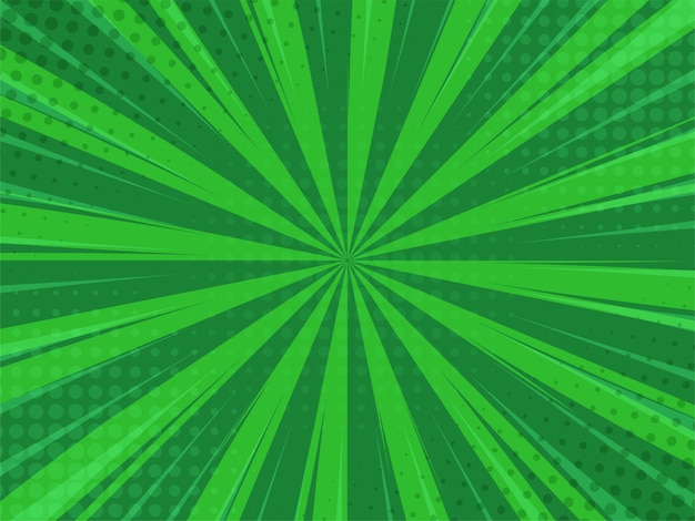 Abstack Green Background Cartoon Style. BigBamm or Sunlight.