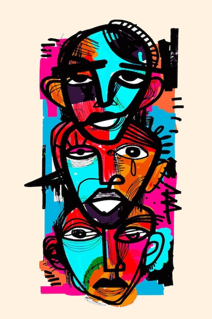 Abstact Expressionism Illustration Design