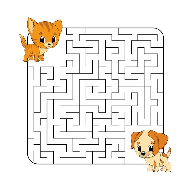 Abstact labyrinth. gioco per bambini. puzzle per bambini.