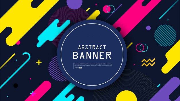 Abstactbanner met moderne achtergrond