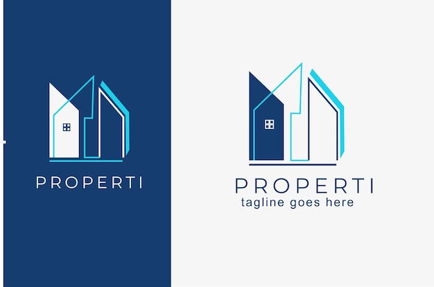 Abstak home logo design template for real estate property company building contrution etc