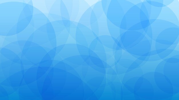 Abstarct background of translucent circles in light blue colors