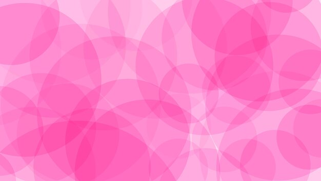 Abstarct background of translucent circles in pink colors