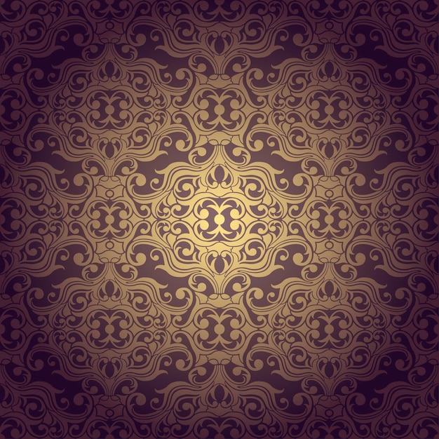 Abstrac seamless flowers baroque background