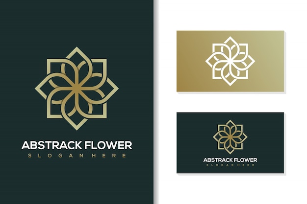 Abstrack bloem logo ontwerp