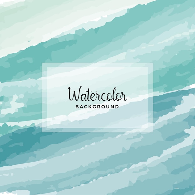 Vector abstrack blue watercolor brush background