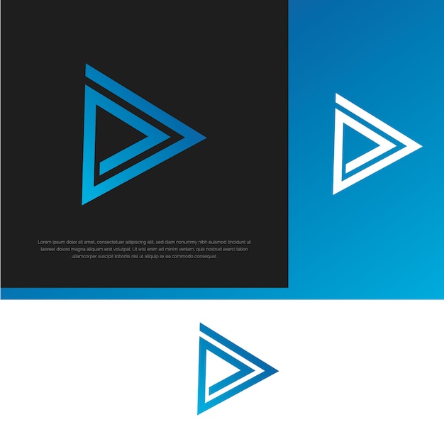 Abstrack letter a logo design