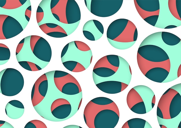 Abstract 3d Circles Background