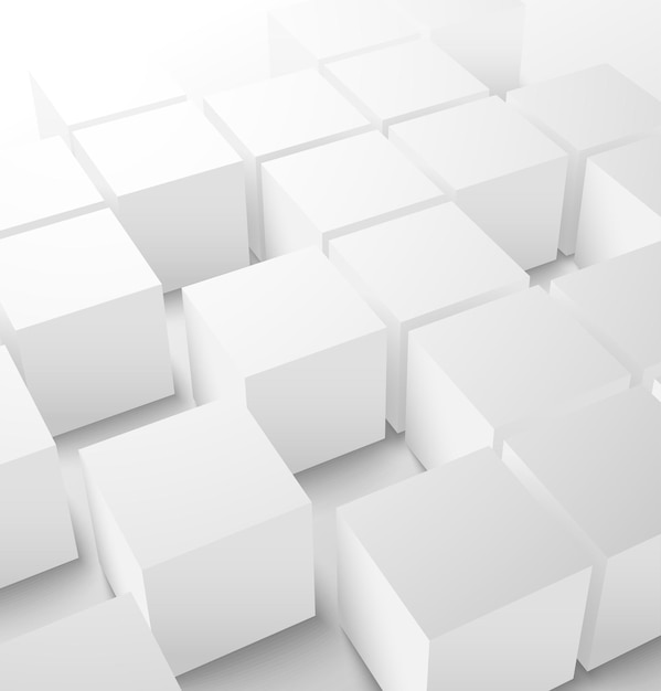 Abstract 3d cube geometric background. vector illustration