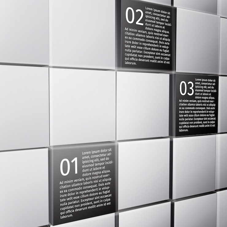Vector abstract 3d cubes wall infographic design layout template for presentation report vector illustration