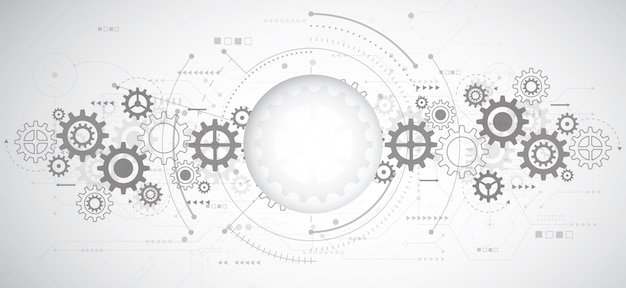 Priorità bassa astratta di disegno 3d con tecnologia