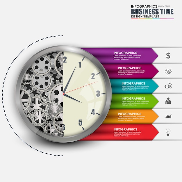 Affare digitale astratto 3d infographic. può essere utilizzato per il processo del flusso di lavoro, orario di lavoro,