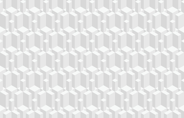 Vector abstract 3d geometric seamless pattern isometric optical illusion modern background