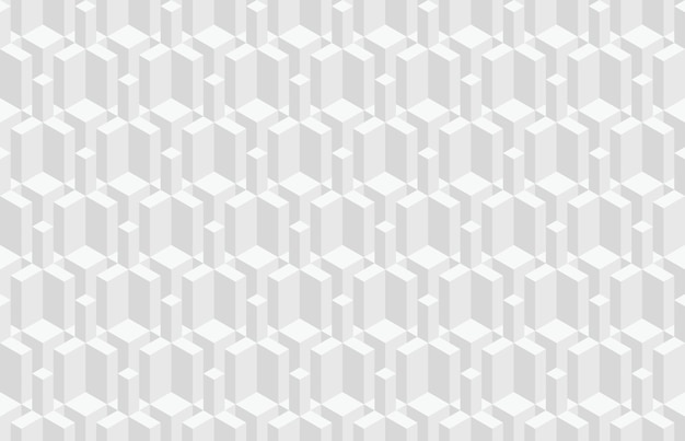 Abstract 3d geometric seamless pattern Isometric optical illusion modern background