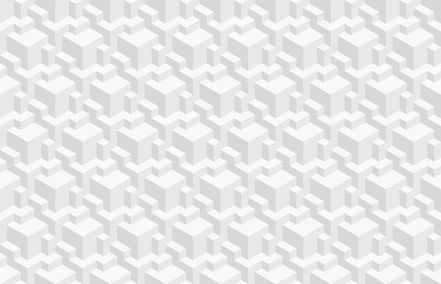 Abstract 3d geometric seamless pattern Isometric optical illusion modern background