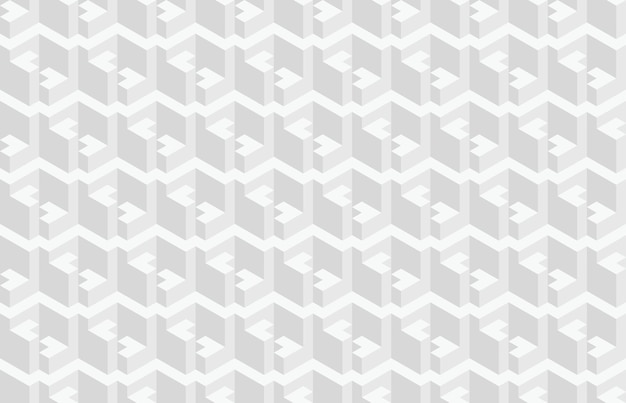추상적인 3d 기하학적 원활한 패턴 아이소메트릭 착시 현대 배경