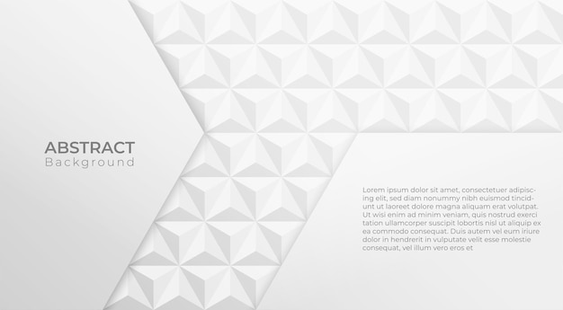 Abstract 3D moderne vierkante patroon achtergrond Witte en grijze geometrische textuur vector illustratie