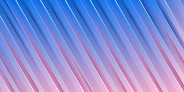 Vector abstract 3d stripe texture background with colorful gradient