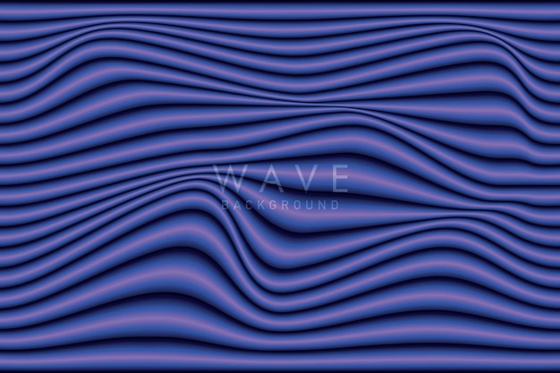 Vector abstract 3d wave background